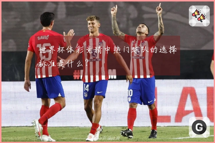 世界杯体彩竞猜中热门球队的选择标准是什么？