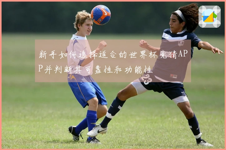 新手如何选择适合的世界杯竞猜APP并判断其可靠性和功能性